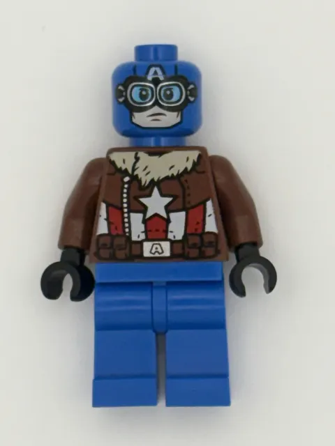 LEGO PILOT CAPTAIN AMERICA MINIFIG 76076 marvel figure minifigure super hero