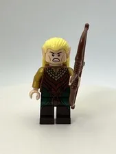 Lego Legolas Minifigure Brown & Gold Robe The Hobbit 79001 79017 lor035 D3