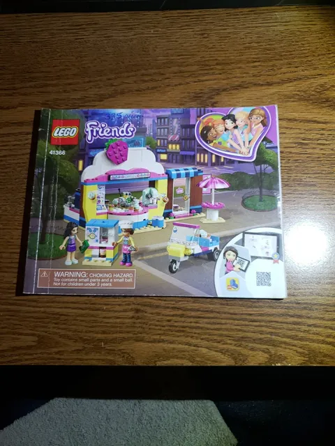 Lego Friends 41366 Olivia's Cupcake Cafe INSTRUCTION BOOK ONLY