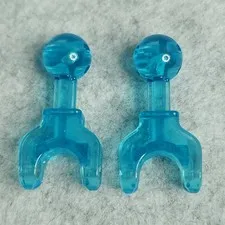 Lego 90611 Hero Factory Arm Leg with Ball Joint on Axle Short Trans Light Blue
