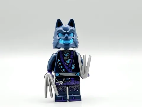 LEGO® Minifig njo0869 - Wolf Mask Claw Warrior - Dark Blue and Dark Azure Mask
