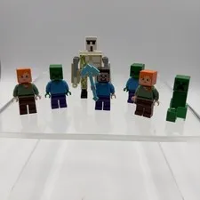 LEGO Minecraft Minifigure Lot Iron Golem And More