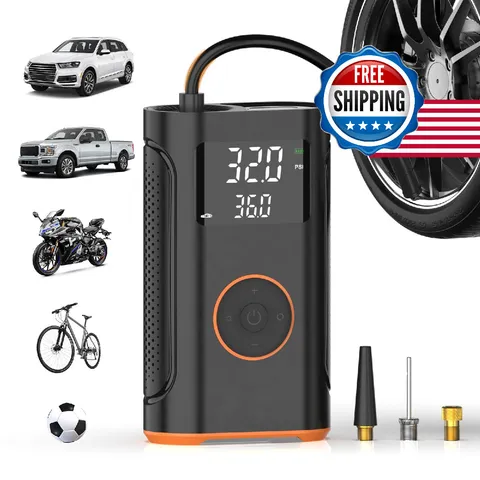 Upgrade Zsx Tire Inflator Portable Air Compressor-160 Psi Air Pump Memory