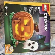 LEGO Creator 40697 Halloween Pumpkin Building Set 254 Pieces Light Brick Sealed