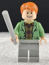 LEGO Harry Potter Arthur Weasley Minifigure w/ Wand  4840