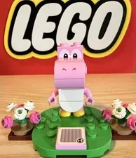 Lego Super Mario Brothers Pink Yoshi Figure With Accessories 