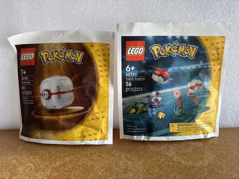 New In Paper Polybag Lego 30729 Premier Ball and Lego 30730 Trainer Supplies