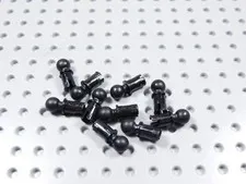 LEGO Lot of 10 Black Technic Pins w/ Towball BF