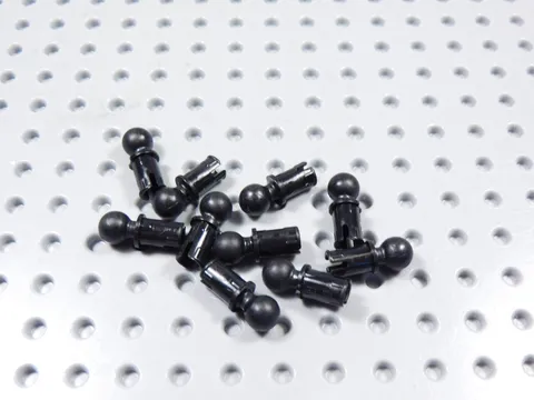 LEGO Lot of 10 Black Technic Pins w/ Towball BF