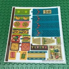 LEGO Sticker Sheet for Set 43185 Boun's Boat New Authentic Decals