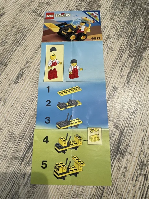 Lego Town Landscape Loader (6512) Instruction Booklet Only
