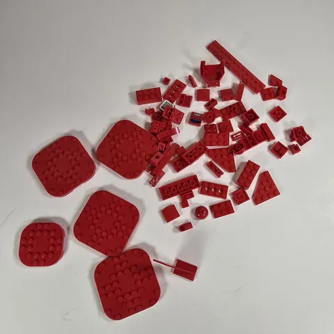 LEGO Red Parts Lot Pieces Mixed Bricks Plates Specialty Pieces Printed Pieces 