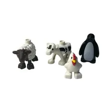 Lego Duplo Animal Lot of 4 Chicken Cow Sheep Penguin Replacement Parts Pieces