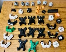 LEGO Sports Hockey NHL Parts Lot Helmets Armor Body Frames Authentic LEGO 35+pcs