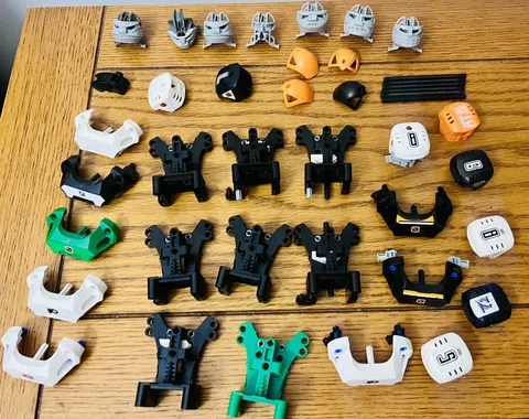 LEGO Sports Hockey NHL Parts Lot Helmets Armor Body Frames Authentic LEGO 35+pcs