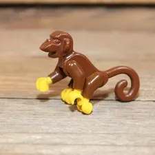 LEGO Animal Brown Monkey with Yellow Hands and Feet 2550c01 Minifigure