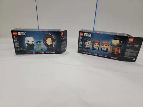2 LEGO Brickheadz Harry Potter Voldemort Nagini Bellatrix Hagrid Ron EMPTY BOXES