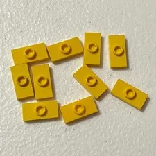 Lego 3974 15573 Yellow Replacement Add-on Pieces Parts Lot of 10