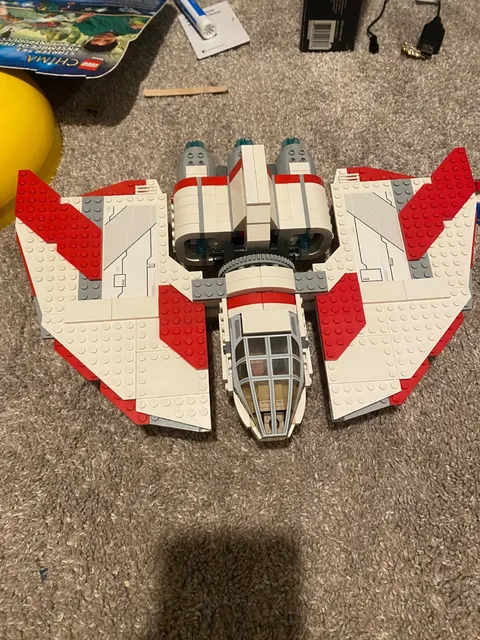 LEGO Star Wars: T-6 Jedi Shuttle 7931 Build only No Figs. Read Disc