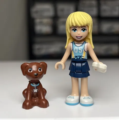 Lego Friends Stephanie Minifigure Mini Doll frnd0301 Jersey White Number 05