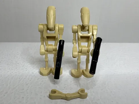 LEGO Battle Droid Minifigure Lot of 2 Star Wars sw0001c CMF Lot Army Builder