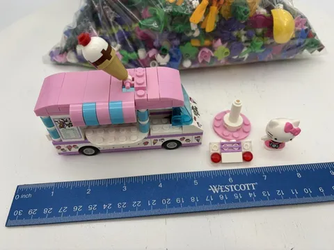 Lot of Lego Botanicals Flowers and Hello Kitty Ice Cream Truck and Figure
