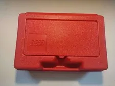 Vintage 1982 LEGO Red Carrying Case Storage Box with handle Approx. 11x8