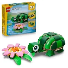 LEGO Creator 3in1 Turtle with a Water Lily Flower Toy - Animal Figure Transforms