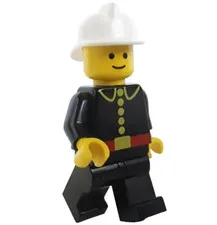 LEGO® Firec001 Fire - Classic White Fire Helmet Fireman Minifigure™