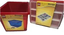 LEGO 4094 And 4096 red Large storage Box,  Sorting Tray And Lid - NEW 2014 RARE!