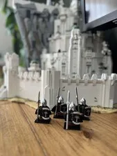 Gondor Spear Custom Minifigures Compatible with LEGO LOTR Minas Tirith  X4