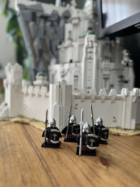 Gondor Spear Custom Minifigures Compatible with LEGO LOTR Minas Tirith  X4