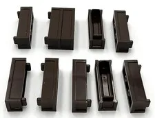 Lego 10 New Dark Brown Containers Box 1 x 3 x 2/3 Top Opening Parts