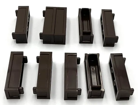 Lego 10 New Dark Brown Containers Box 1 x 3 x 2/3 Top Opening Parts