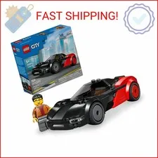 LEGO City EV Supercar Building Toy for Kids - Pretend Play Set for Boys & Girls,