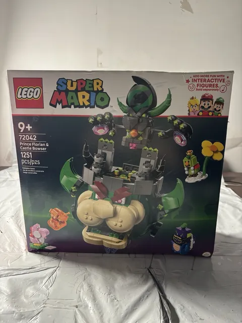 LEGO 72042 Super Mario Prince Florian & Castle Bowser Complete Set New Unopened 