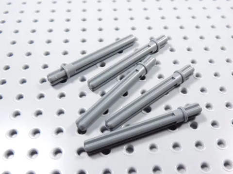 LEGO Lot of 5 Dark Bluish Gray 5.5L Technic Axles w/ Stop BP