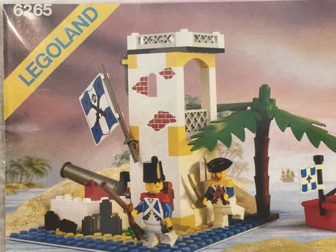 Lego 6265 - Vintage 1989 Legoland Pirates - Sabre Island - Complete w/ Manual