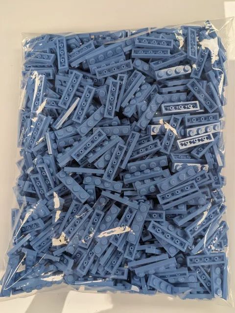 Lego Lot  x600 New Medium Blue Plate 1 x 4 # 3710