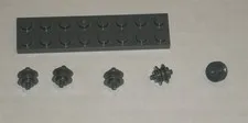 LEGO NEW Dark Stone Grey Wheel Centre with Stub Axles (5x) 6005463 Brick 3464