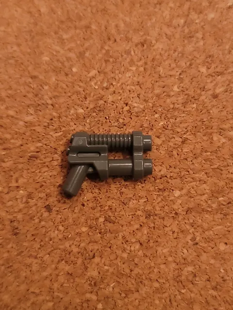 LEGO Minifigure Dark Blue Gray Double Barrel Blaster PISTOL Space GUN Weapon
