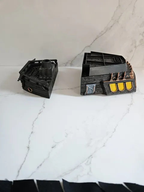 Lego parts for black ship