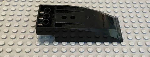 LEGO Black Cockpit 10x4x2 Curved, Sets 4745 4743 8801 4746, Part 47846