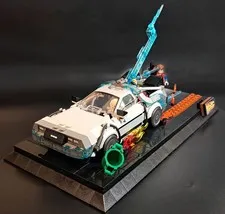 Custom Lego 77256 Back To The Future Set with Accessories & Display Stand