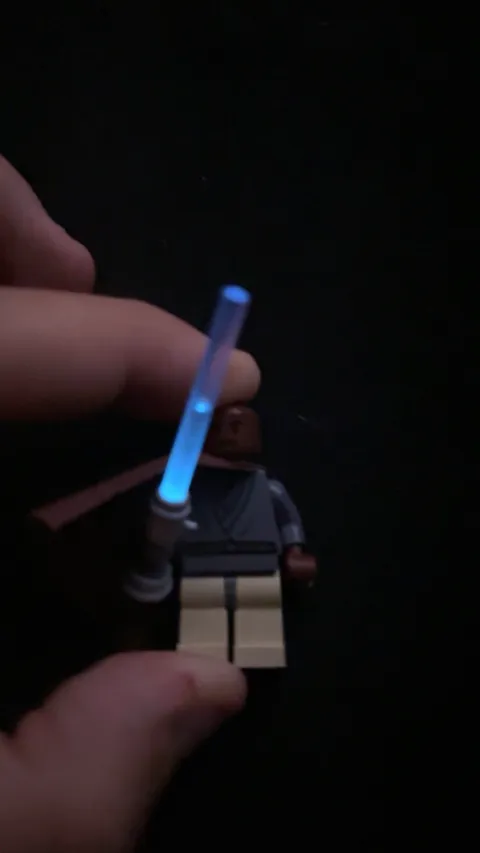 LEGO Star Wars RARE 2005 Light up Mace Windu Minifigure Perfect WORKING