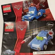 Lego Disney Pixar Cars 2 Manual Instruction Book Lot 9479 9480