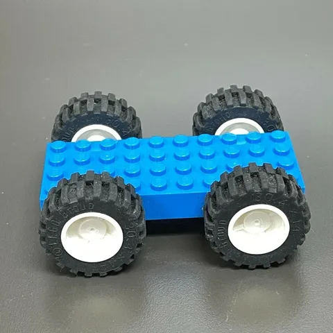 Lego 30076 30285 Blue Baseplate Wheels Replacement Part Piece