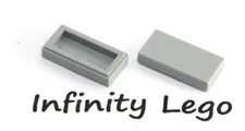 30 LEGO Light Bluish Grey Tiles 1 x 2 Smooth Finishing (3069)  30 Pieces