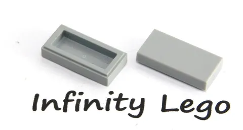 30 LEGO Light Bluish Grey Tiles 1 x 2 Smooth Finishing (3069)  30 Pieces