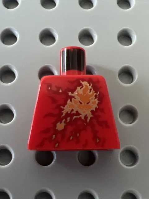 LEGO 98133pb05 Ninjago Wrap Type 1 Dark Red Gold Orange Flames Fire Energy Red